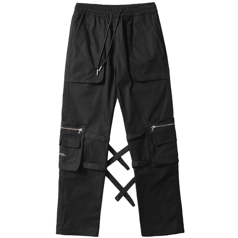 Men's Pants Male Zipper Ribbon Breasted Design Trousers Jogger Men HipHop Drawstring Joggers Streetwear Multi-Pocket Cargo Sweatpants, Black
Men's Pants Male Zipper Ribbon Breasted Design Trousers Jogger Men HipHop Drawstring Joggers Streetwear Multi-Pocket Cargo Sweatpants, Black