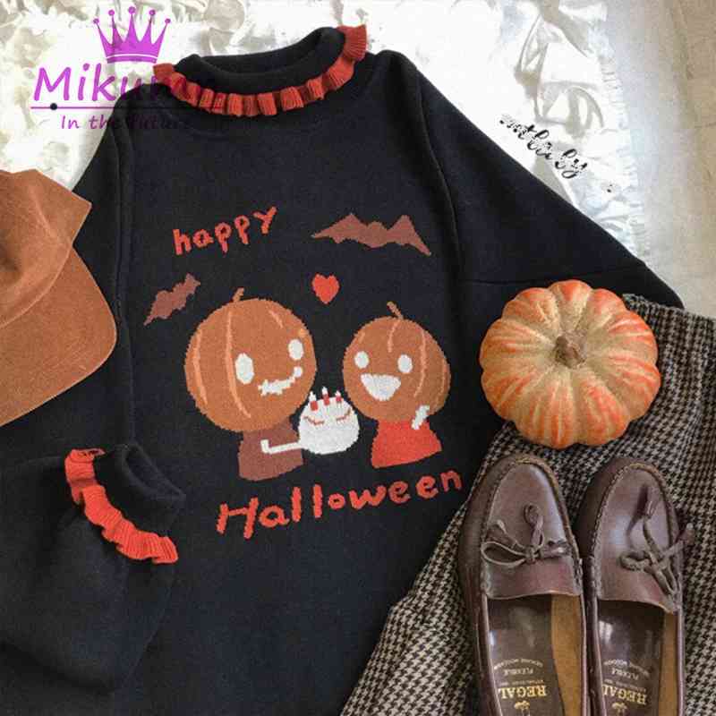 Women's Sweaters Vintage pumpkin sweater for harajuku girls, gothic, halloween and party sleeve X6E9, 1# shoe box
Women's Sweaters Vintage pumpkin sweater for harajuku girls, gothic, halloween and party sleeve X6E9, 1# shoe box