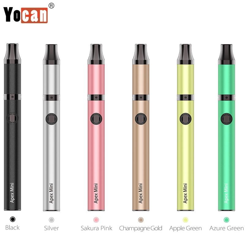 Original Yocan Apex Mini Wax Vape Pen Kit 380mAh Variable Voltage Battery Slim Concentrate Atomizer Vaporizer Authentic
Original Yocan Apex Mini Wax Vape Pen Kit 380mAh Variable Voltage Battery Slim Concentrate Atomizer Vaporizer Authentic