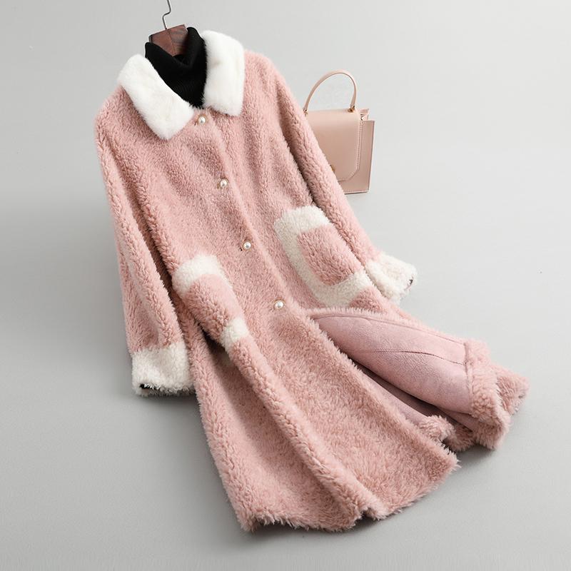 Women's Fur & Faux Women Mink Collar Autumn Winter Clothes 2021 Real Coat Female Wool Jacket Korean Vintage Sheep Shearling ZT4318, Black
Women's Fur & Faux Women Mink Collar Autumn Winter Clothes 2021 Real Coat Female Wool Jacket Korean Vintage Sheep Shearling ZT4318, Black