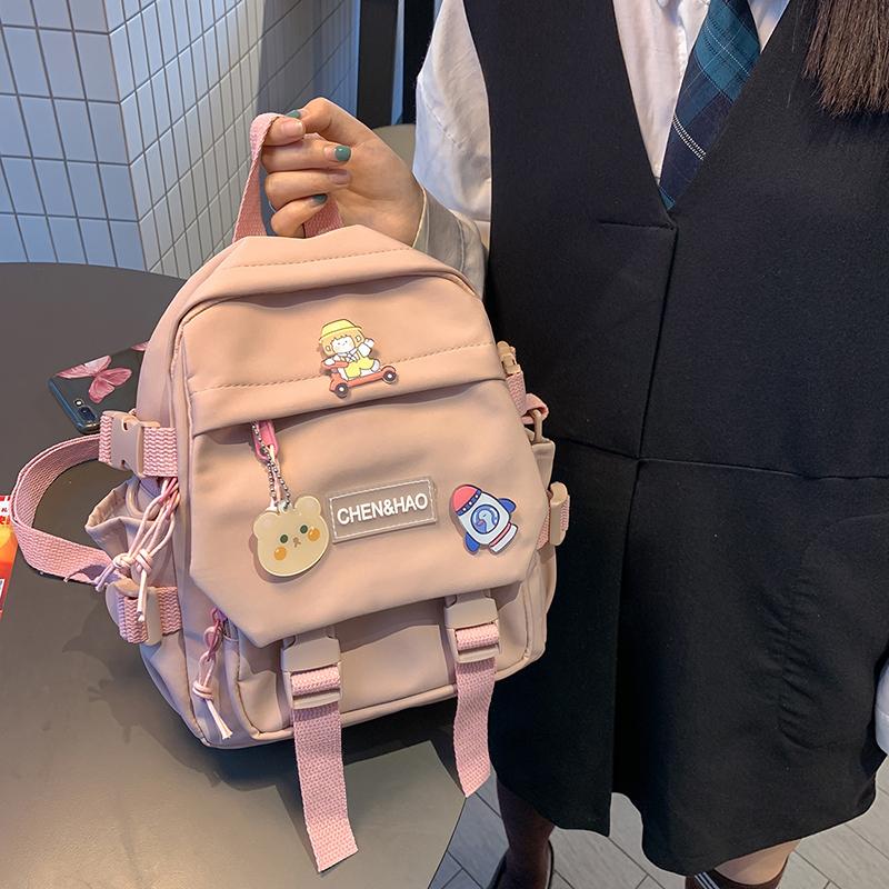 School Bags Small Women's Backpack Girls Shoulder Bag Waterproof Nylon Fashion Japanese Casual Young Girl's Female Mini 2021, B-pink
School Bags Small Women's Backpack Girls Shoulder Bag Waterproof Nylon Fashion Japanese Casual Young Girl's Female Mini 2021, B-pink