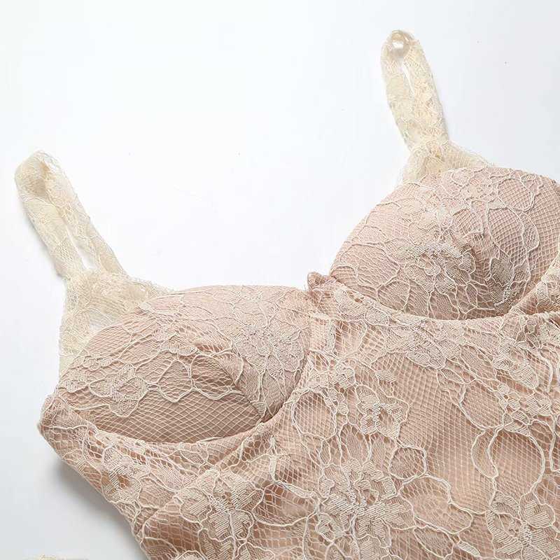 Summer Lace Dress Women Separate sleeves Vintage Elegant Chic Lady Corset Short Dress Women 210709