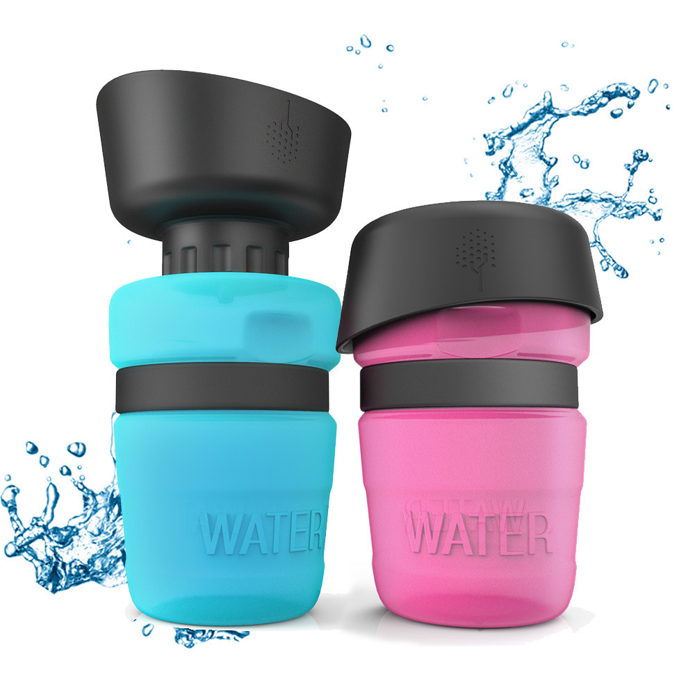 Dog Drinking Water Bottle Sport Squeeze Type Puppy Portable Pet Travel Outdoor Walking Feed Bowl Jug Cup Anti-overflow Dispenser