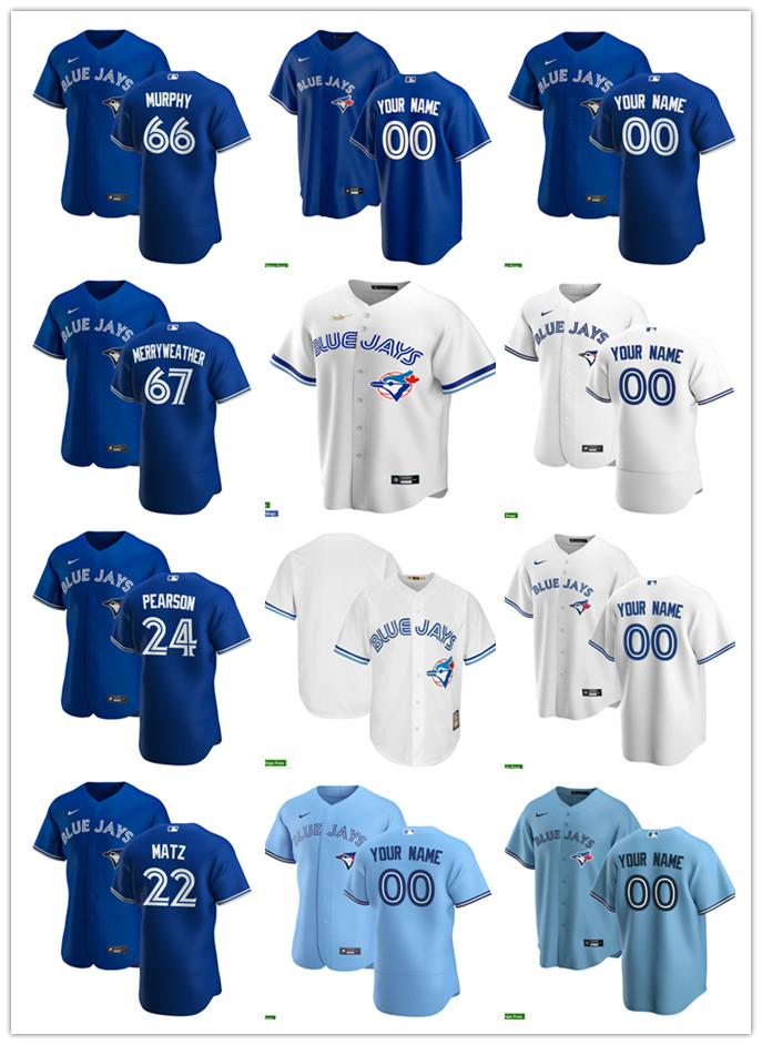 Men Women Youth Toronto Blue Jays 22 Steven Matz 67 Julian Merryweather 66 Patrick Murphy 24 Nate Pearson Custom Baseball Je, Blue;black
Men Women Youth Toronto Blue Jays 22 Steven Matz 67 Julian Merryweather 66 Patrick Murphy 24 Nate Pearson Custom Baseball Je, Blue;black