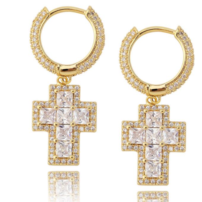 Hip Hop Square CZ Stone Paved Bling Ice Out Cross Earring for Men Women CZ Earrings Male Fashion Jewelry wjl3544
Hip Hop Square CZ Stone Paved Bling Ice Out Cross Earring for Men Women CZ Earrings Male Fashion Jewelry wjl3544