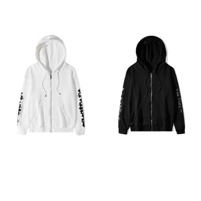 Autumn Fashion Winter New Sleeves Embroidered Skin Men's and Women's Cardigan Hooded Sweater Coat, Black
Autumn Fashion Winter New Sleeves Embroidered Skin Men's and Women's Cardigan Hooded Sweater Coat, Black