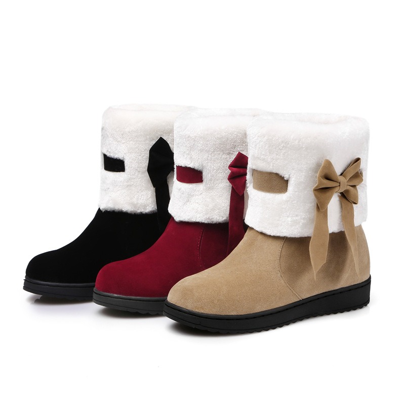 ladies fashion platform boots chunky wedges women boots casual bottom winter shoes woman