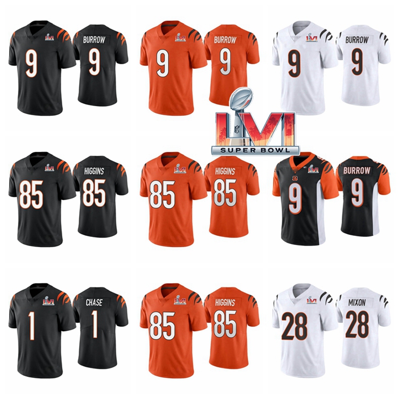 2022 Cincinnatis Men Bengalsey Super football Bowl LVI Ja'Marr Chase Joe Burrow Mixon Dalton Tee Higgins High Quality Jersey
2022 Cincinnatis Men Bengalsey Super football Bowl LVI Ja'Marr Chase Joe Burrow Mixon Dalton Tee Higgins High Quality Jersey