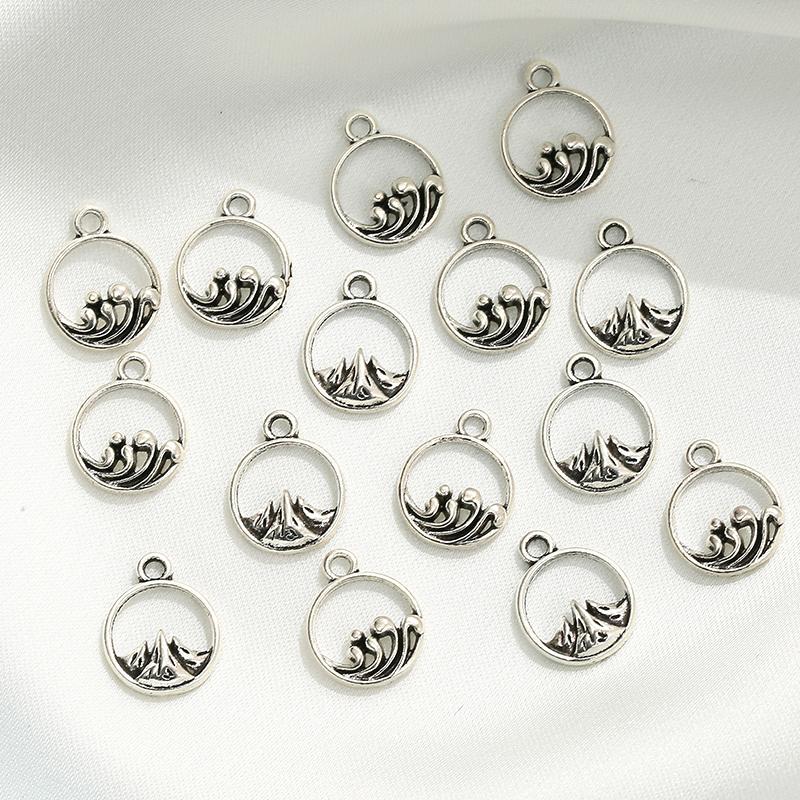 Charms Sansango 10Pcs Sea Wave Mountain Vintage Silver Color Charm For Jewelry Making Fashion Earring Pendant Necklace Bracelet, Bronze;silver
Charms Sansango 10Pcs Sea Wave Mountain Vintage Silver Color Charm For Jewelry Making Fashion Earring Pendant Necklace Bracelet, Bronze;silver