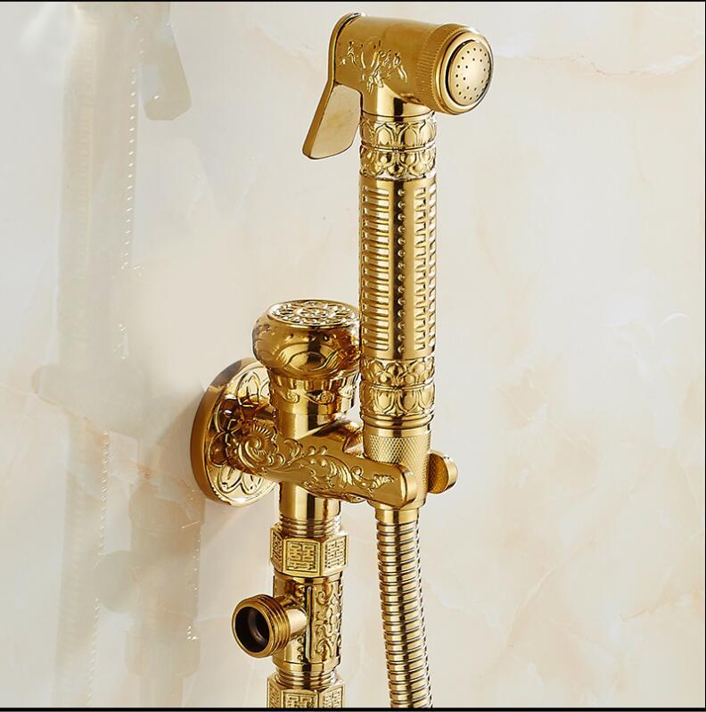 Vidric Bathroom Brass Gold Bidet Faucet Toilet Shower Set Portable Spray With Holder And 1.5m Hose Hand Held B Faucets
Vidric Bathroom Brass Gold Bidet Faucet Toilet Shower Set Portable Spray With Holder And 1.5m Hose Hand Held B Faucets