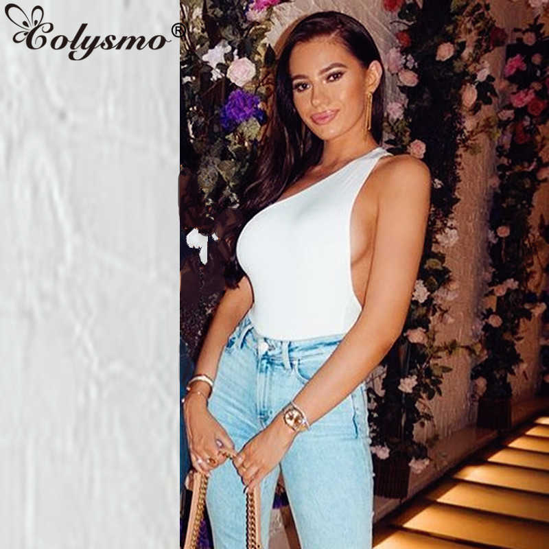 Colysmo Sexy Summer Bodysuit Women Sleeveless One Shoulder Backless Bodysuits Casual White Tops Back Body For Outfit 210527, Black
Colysmo Sexy Summer Bodysuit Women Sleeveless One Shoulder Backless Bodysuits Casual White Tops Back Body For Outfit 210527, Black