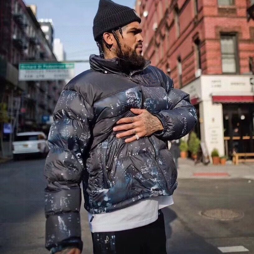 Winter 2020 tide brand men's cotton padded jacket with down and thickened student couple European and American down cotton padded jacket wit, Black
Winter 2020 tide brand men's cotton padded jacket with down and thickened student couple European and American down cotton padded jacket wit, Black