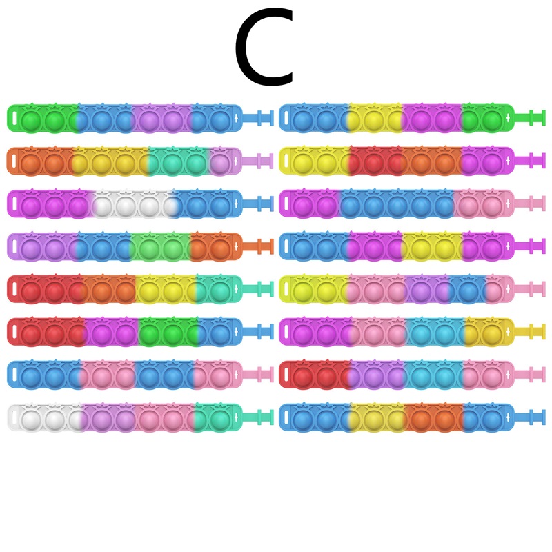 Fidget Toys New Strange Shape Bracelet Bubble Music Bracelet Toy Decompression Puzzle Silicone Artifact