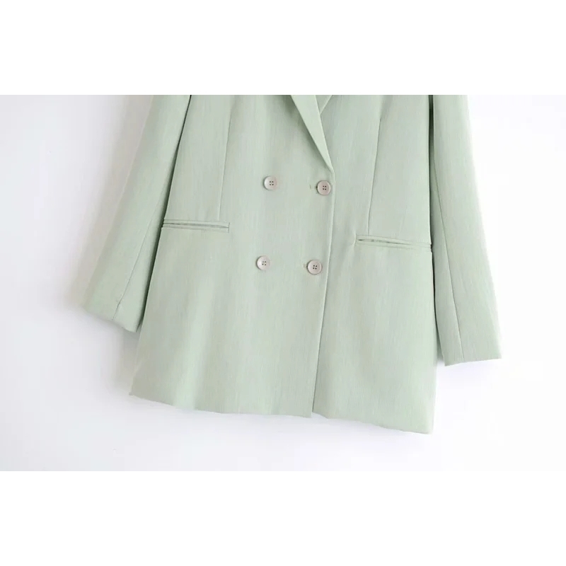 vintage women long suits autumn warm fashion ladies jackets casual female jacket pocket loose girls coats 210430