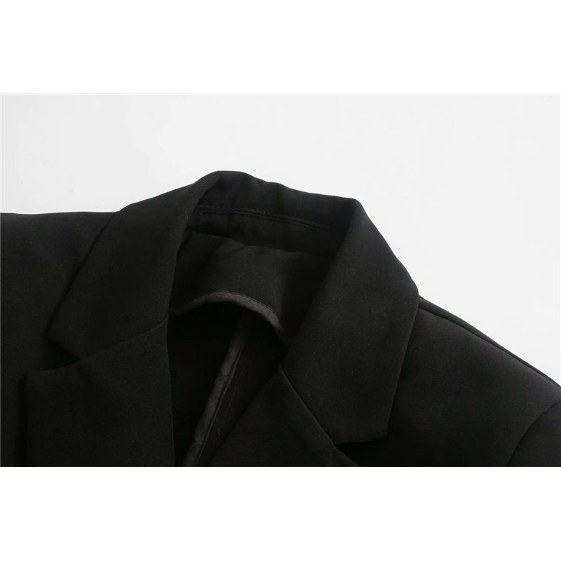 Elegant Women Notched Collar Blazer-Dress Fashion Ladies Draped Dress Streetwear Female Chic Asymmetric Mini Dresses 210430