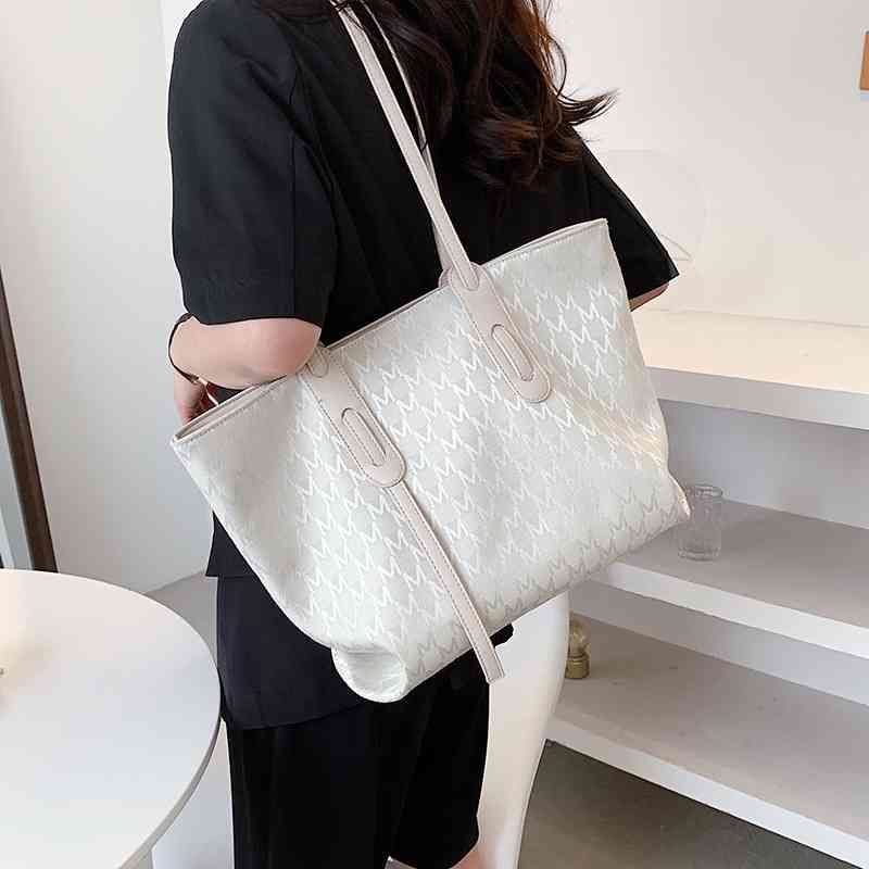 Women's 2021 summer fashion one shoulder portable Tote Bag, Yellow 
Women's 2021 summer fashion one shoulder portable Tote Bag, Yellow