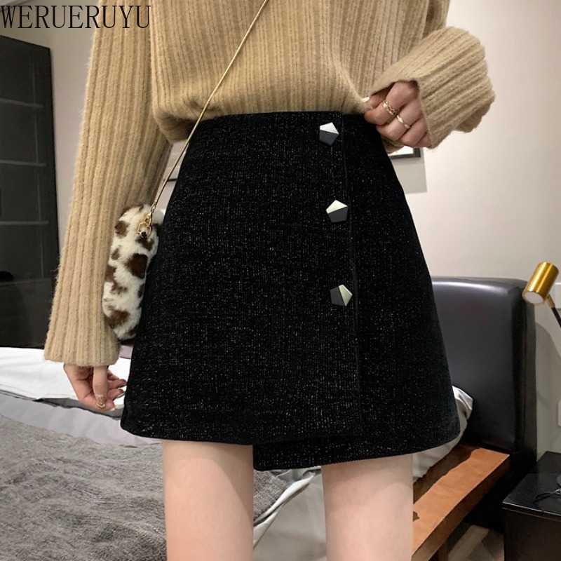 WERUERUYU Short Skirt Autumn And Winter Women A-line Single Button Skirts High Waist Slim Sexy Short Mini Skirt 210608, Photo color
WERUERUYU Short Skirt Autumn And Winter Women A-line Single Button Skirts High Waist Slim Sexy Short Mini Skirt 210608, Photo color