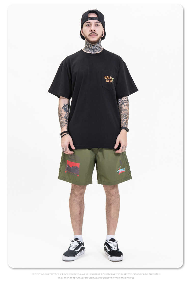 DEPT Dela GALERIE DEPT T-shirt Pure Cotton High Quality 1:1 Hip-Hop Letter Gradient Printing Oversize Casual T-shirt
DEPT Dela GALERIE DEPT T-shirt Pure Cotton High Quality 1:1 Hip-Hop Letter Gradient Printing Oversize Casual T-shirt