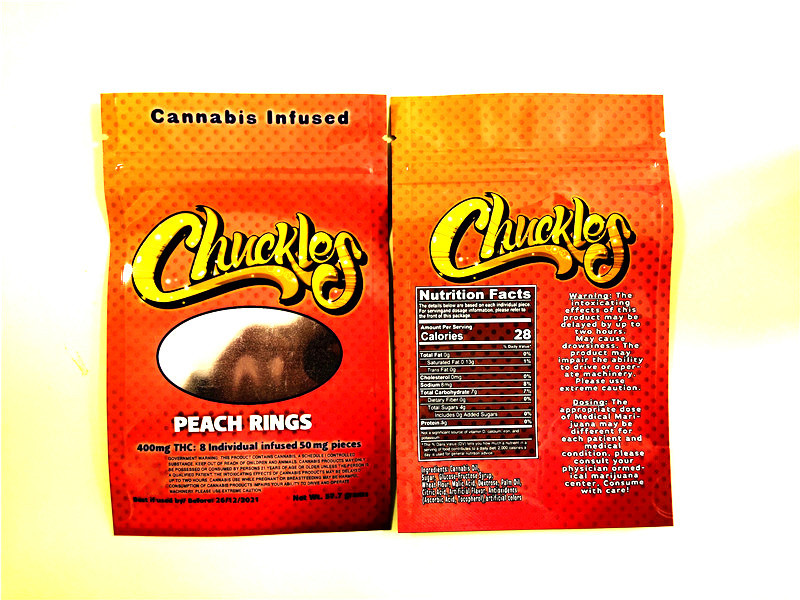 2021J 420 Smell Mylar proof Chuckles bag infused 50mg peach rings gummies exotic 710 edibles package
2021J 420 Smell Mylar proof Chuckles bag infused 50mg peach rings gummies exotic 710 edibles package