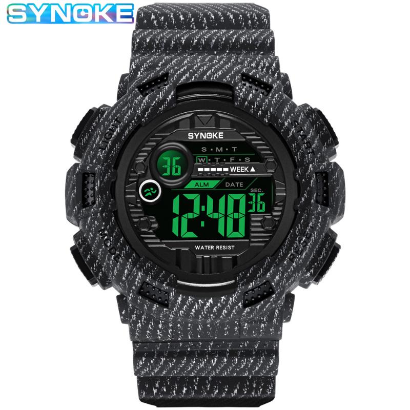 Mens Watch Sport Fashion Military Digital Cowboy Grain Waterproof Alarm Clock Men's Relogio Masculino Wristwatches, Giftbox
Mens Watch Sport Fashion Military Digital Cowboy Grain Waterproof Alarm Clock Men's Relogio Masculino Wristwatches, Giftbox