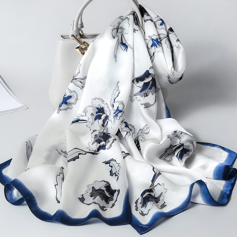 2020 Luxury 100% Pure Scarf Women Brand Hangzhou Real Wraps For Ladies Print Shawls Foulard Femme Natural Silk Scarves
2020 Luxury 100% Pure Scarf Women Brand Hangzhou Real Wraps For Ladies Print Shawls Foulard Femme Natural Silk Scarves