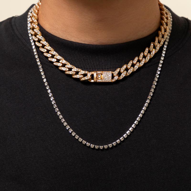 Chokers Miami Cuban Luxury Iced Out Rhinestone Curb Link Chain Choker Necklace For Women Punk Kpop Tennis Unisex Jewelry
Chokers Miami Cuban Luxury Iced Out Rhinestone Curb Link Chain Choker Necklace For Women Punk Kpop Tennis Unisex Jewelry
