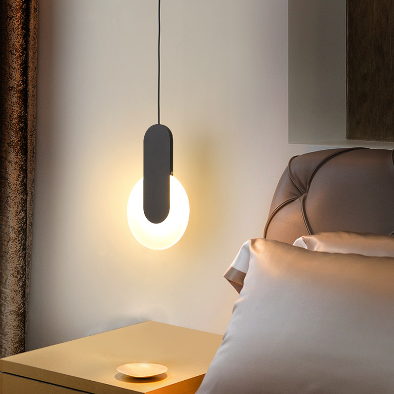 Modern Art Long Cable Bedside Hanging Lamp Acrylic Sconces Bar Office Bedroom Pendant Lights Warm white Light