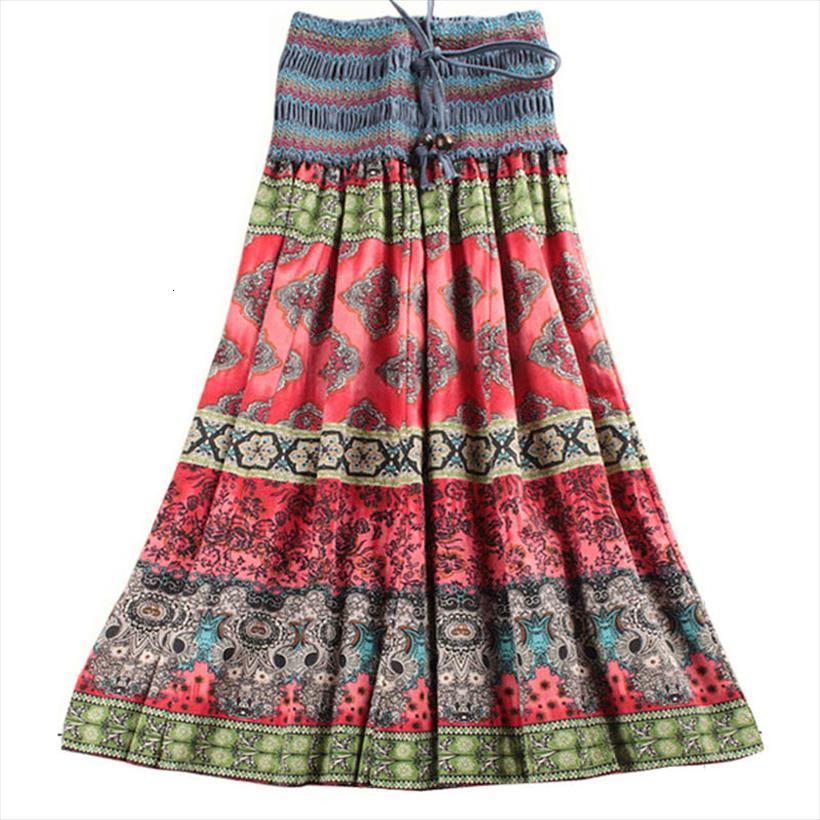 summer arrival fashion elastic waist women skirts bohemian style flower printed long saia longa wnmens clothes, Black
summer arrival fashion elastic waist women skirts bohemian style flower printed long saia longa wnmens clothes, Black