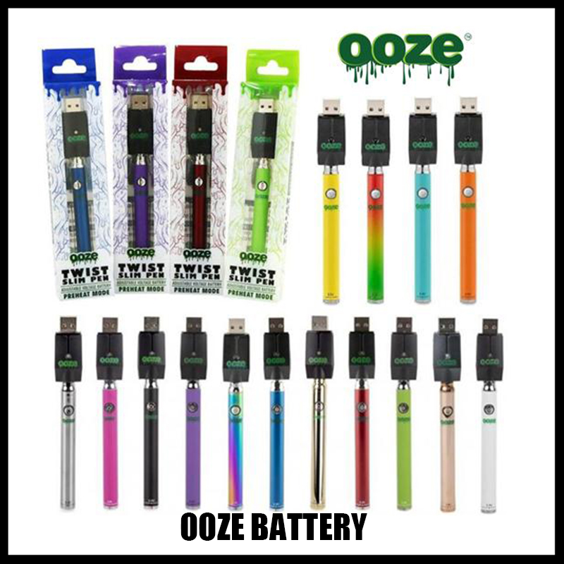Ooze Twist Slim Pen 350mah Vape Pen Battery Preheat Function Variable VoltaWge with USB Charger
Ooze Twist Slim Pen 350mah Vape Pen Battery Preheat Function Variable VoltaWge with USB Charger