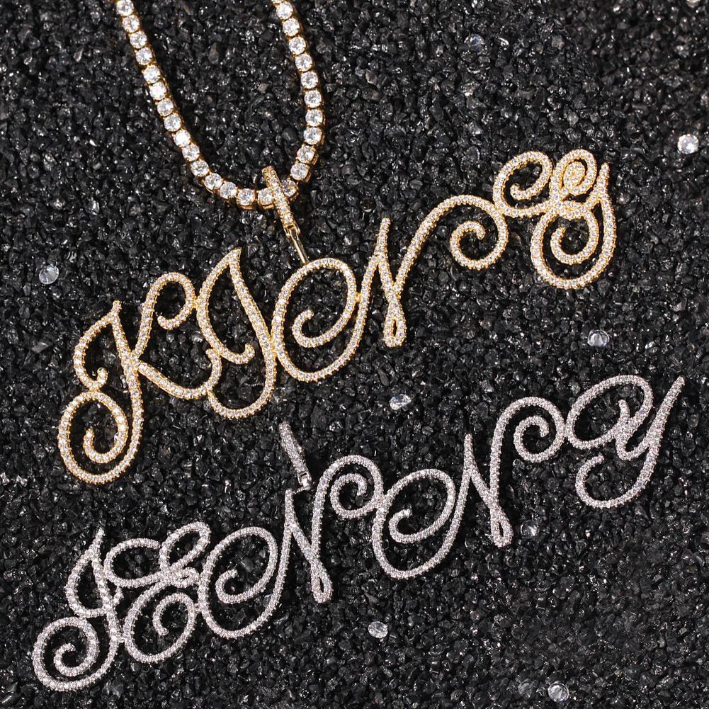 2021 Custom Iced Out Initial Letter Name Pendant Necklace Bling CZ Stone Cubic Zirconia Cursive Charms Jewelry Valentine Christmas Birthday Gift for Men Woman
2021 Custom Iced Out Initial Letter Name Pendant Necklace Bling CZ Stone Cubic Zirconia Cursive Charms Jewelry Valentine Christmas Birthday Gift for Men Woman
