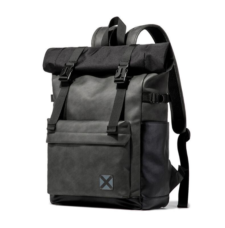 Factory wholesale men bag street trend leather messenger bags simple large leathers leisure travel backpack waterproof fashion handbag