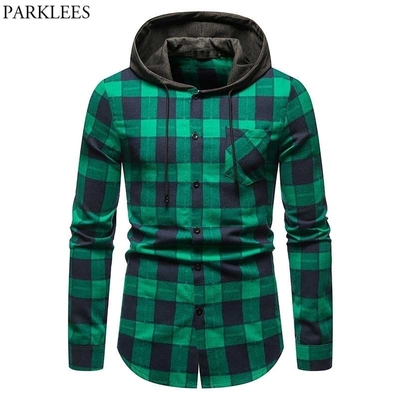 Green Plaid Check Hoodie Shirt Men Fashion Long Sleeve Mens Hooded Shirts Casual Patchwork Hoodies Shirts Jackets Chemise 210522
Green Plaid Check Hoodie Shirt Men Fashion Long Sleeve Mens Hooded Shirts Casual Patchwork Hoodies Shirts Jackets Chemise 210522