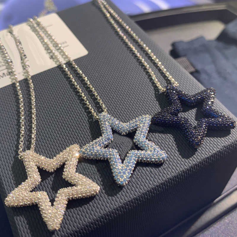 UMGODLY Fashion Necklace Silver Color Sky Blue Lagoon Star Pendant Paved Zirconia Adjustable Women Brand Jewelry Gift X0707
UMGODLY Fashion Necklace Silver Color Sky Blue Lagoon Star Pendant Paved Zirconia Adjustable Women Brand Jewelry Gift X0707