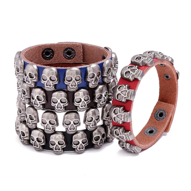 Bangle Jessingshow Fashion Genuine Leather Bracelets Men Vintage Punk Style Alloy Skull Adjustable Wrap Bracelets&Bangles Women Jewelry
Bangle Jessingshow Fashion Genuine Leather Bracelets Men Vintage Punk Style Alloy Skull Adjustable Wrap Bracelets&Bangles Women Jewelry