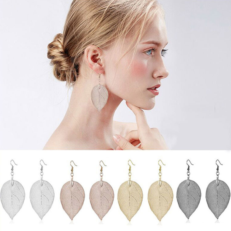 Factory Sale Long Style Real Leaf Charm Earring 4 Colors Specimens Leaves Dangle Pendant Drop Earrings
Factory Sale Long Style Real Leaf Charm Earring 4 Colors Specimens Leaves Dangle Pendant Drop Earrings