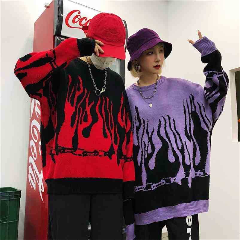 Paris Girl Autumn Winter Harajuku Flame Knitting Batwing Sleeve Sweater Long Women Print Loose Boyfriend Pullovers 210524, Purple
Paris Girl Autumn Winter Harajuku Flame Knitting Batwing Sleeve Sweater Long Women Print Loose Boyfriend Pullovers 210524, Purple