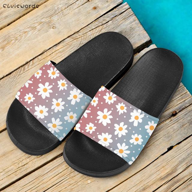 Daisy Multicolor Design Indoor Women Slippers Comfortable Ladies Casual Slip On Slides Light Woman's House Flats, Black
Daisy Multicolor Design Indoor Women Slippers Comfortable Ladies Casual Slip On Slides Light Woman's House Flats, Black