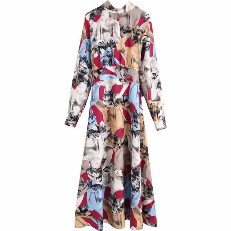 Women vintage contrast color ink painting print casual sashes long Dress ladies stand collar bow tied vestido Dresses DS3047 210603, As pic ds3047bb
Women vintage contrast color ink painting print casual sashes long Dress ladies stand collar bow tied vestido Dresses DS3047 210603, As pic ds3047bb