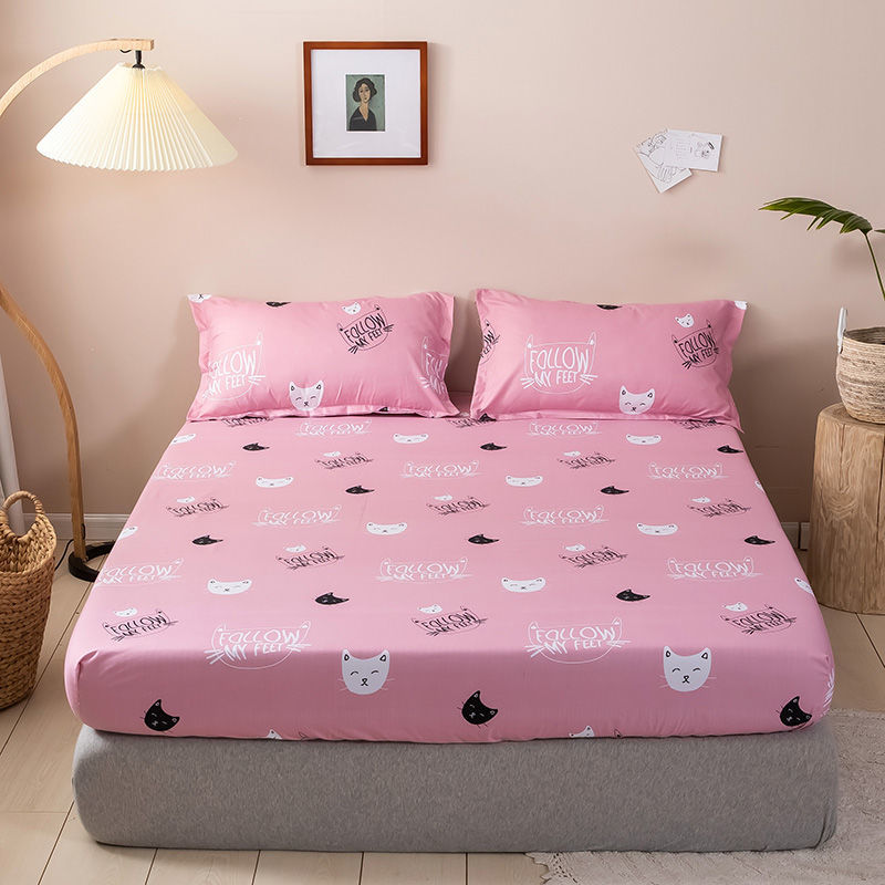Fashion Design Bed Sheet Trendy Household Mattress Protector Dust Cover Nonslip Bedspread With Pillowcase Bedding Top F0087 210316383148