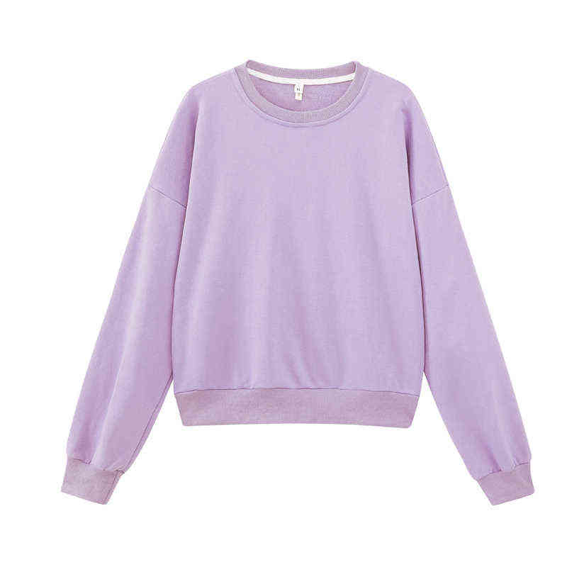 Toppies Green Sweatshirts sudaderas Pull femme Harajuku Candy Color Terry Hoodies Female Tops 211108