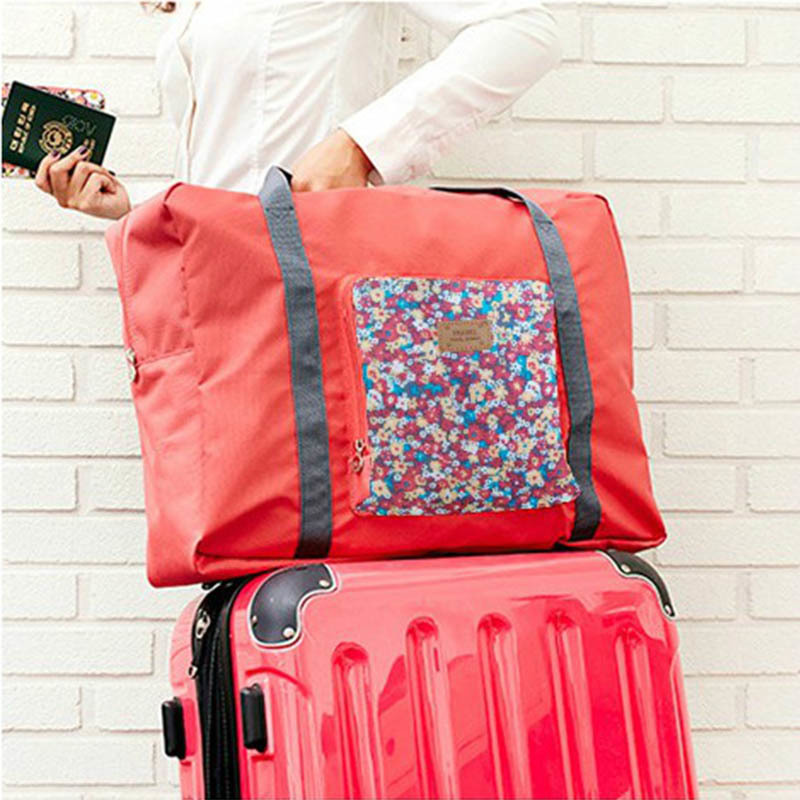 1pcs Waterproof High-capacity Women Supplies Travel Package Foldable Home Storage Luggage Bag Single-shoulder