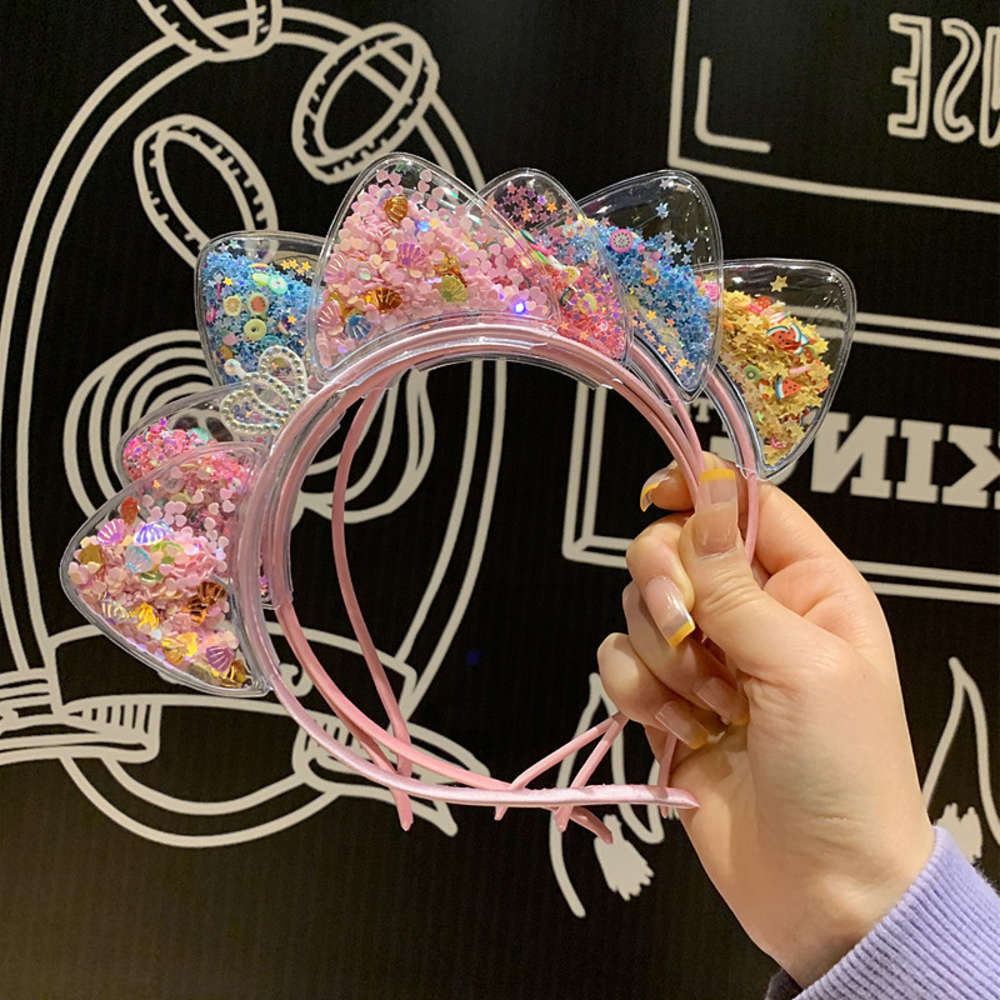 2021 fashion baby jewelry super cute cat ear hairpin hair band quicksand crown headband sequin princess headdress, Red;brown
2021 fashion baby jewelry super cute cat ear hairpin hair band quicksand crown headband sequin princess headdress, Red;brown