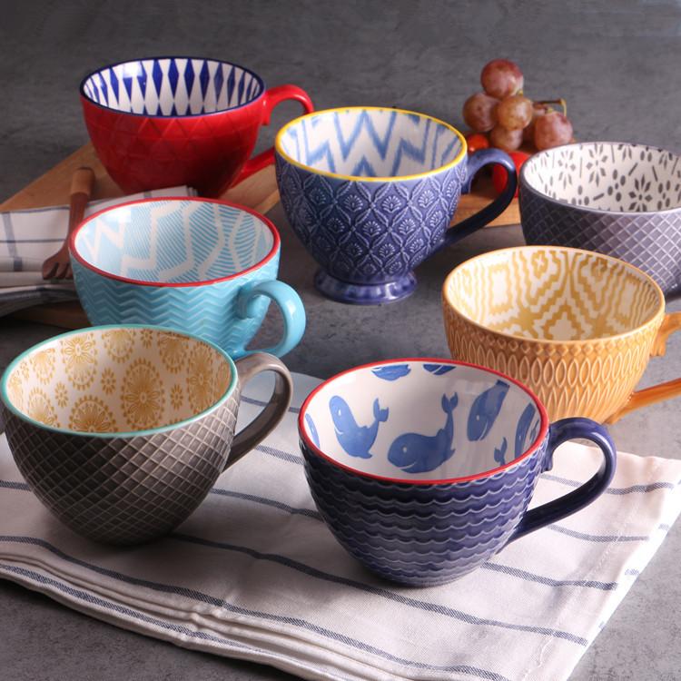 Mugs Ceramic Personality Creative Home Tableware Milk Cups Cafe Restaurant Breakfast Cereal Tea Lemonade Fruit Salad Handle Bowl
Mugs Ceramic Personality Creative Home Tableware Milk Cups Cafe Restaurant Breakfast Cereal Tea Lemonade Fruit Salad Handle Bowl