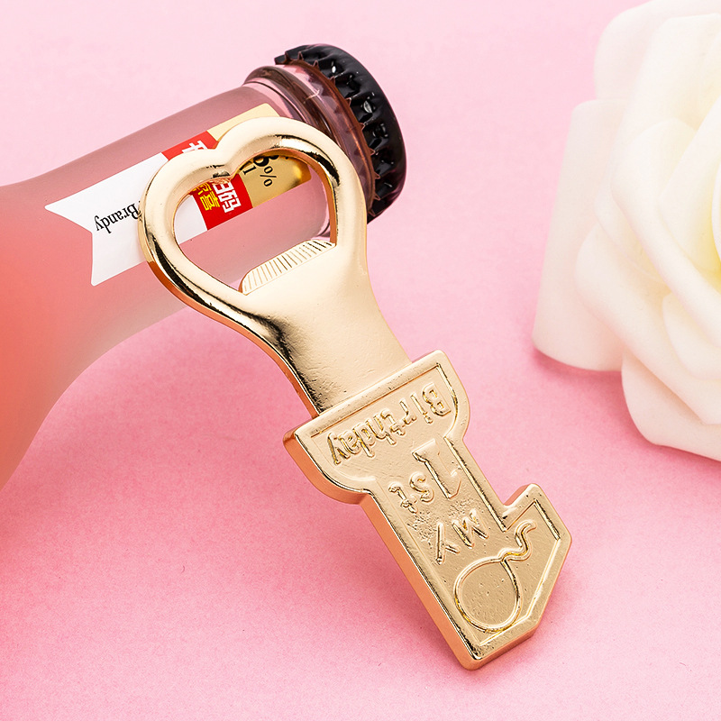 Digital Bottle Opener Portable Alloy Beer Corkscrew Creativity 1 Year Old Baby Birthday Gift Kitchen Tools Free shipping