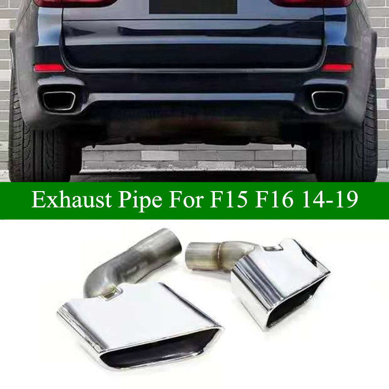 2 PCS Stainless Steel Exhaust Muffler Pipes Silver/ Black For BMW X5 X6 F15 F16 Upgrade X5M X6M M Bodykit 2014-2019
2 PCS Stainless Steel Exhaust Muffler Pipes Silver/ Black For BMW X5 X6 F15 F16 Upgrade X5M X6M M Bodykit 2014-2019