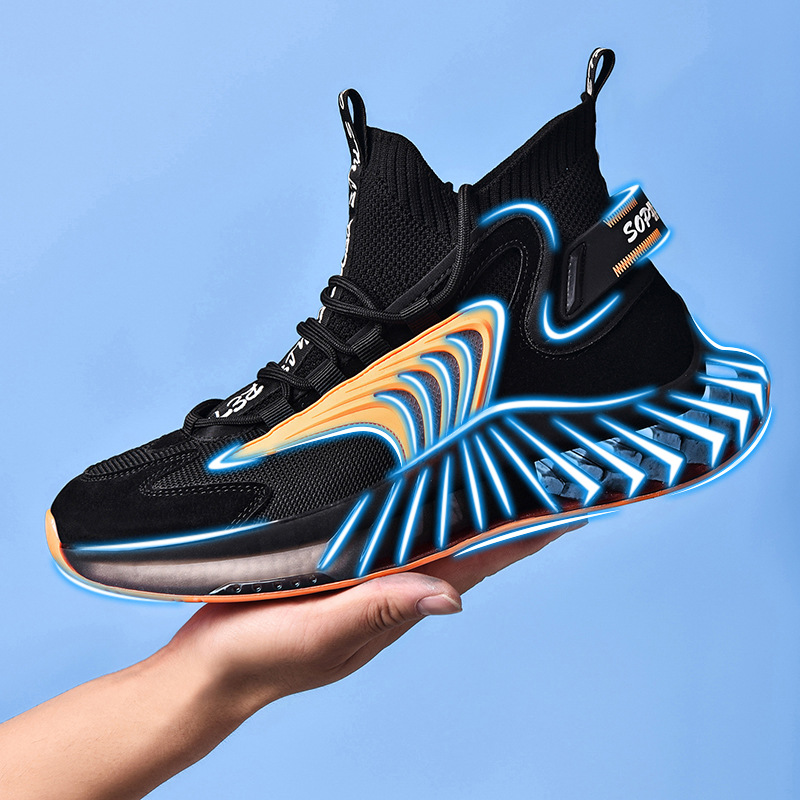 2021 New men's shoes mesh high top sports sneakers lightweight breathable mesh running shoes flying woven basketball casual Blade Socks shoes
2021 New men's shoes mesh high top sports sneakers lightweight breathable mesh running shoes flying woven basketball casual Blade Socks shoes