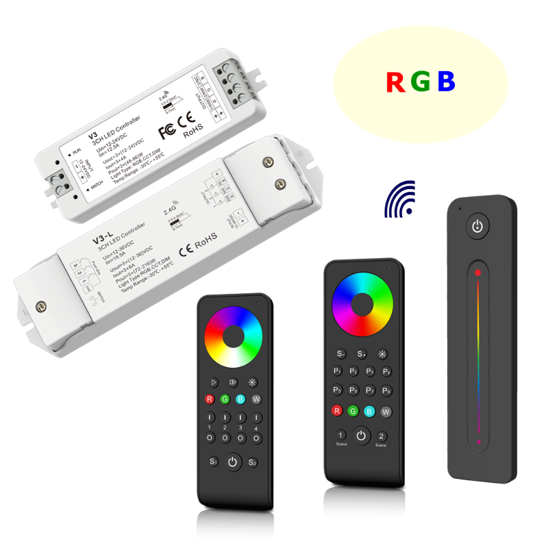 Dimmer Controller Led Stripe RF2.4GHz 3 Channel 12-36VDC PWM Wireless 1 4 Zone Push Slide Touch Magnetic Iron Remote Dimmers
Dimmer Controller Led Stripe RF2.4GHz 3 Channel 12-36VDC PWM Wireless 1 4 Zone Push Slide Touch Magnetic Iron Remote Dimmers