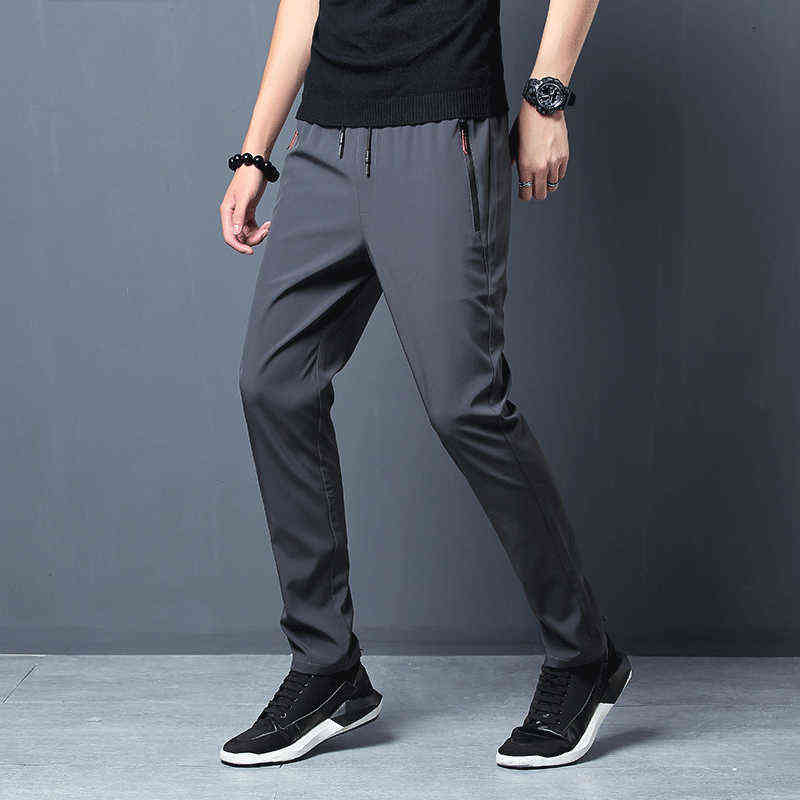 Men Pants Joggers Fitness Casual Quick Dry Outdoor Sweatpants Breathable Slim Elasticity Trouser Plus Size Men Pants 211112