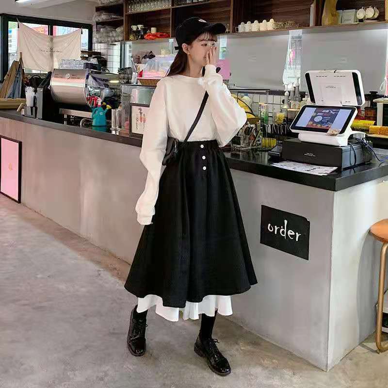 Women's Jackets half-length skirt, short retro skirt high waist for spring and fall, gym style, black white, line a, L490, 1# shoe box
Women's Jackets half-length skirt, short retro skirt high waist for spring and fall, gym style, black white, line a, L490, 1# shoe box