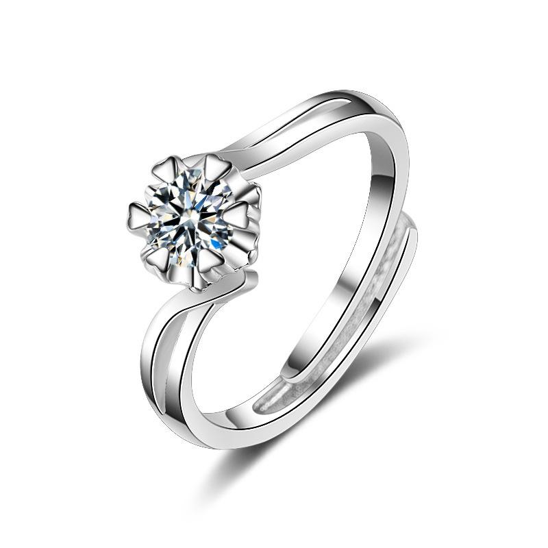 Wedding Rings Korean Snowflake Open Ajustable With Crystal Stone Zircon Lovers Special Creative For Women Female Femme Gift
Wedding Rings Korean Snowflake Open Ajustable With Crystal Stone Zircon Lovers Special Creative For Women Female Femme Gift